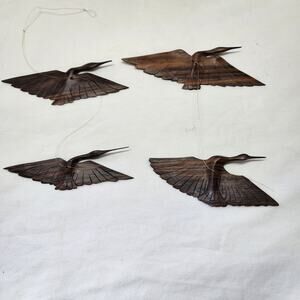 Lightweight Hand Carved Wooden birds in flight Cranes Herons A